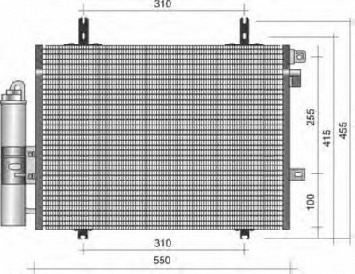 MAGNETI MARELLI 350203338000 -  Конденсатор, кондиционер
